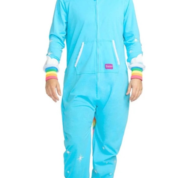 TipsyElves size Med rainbow 🌈 Unicorn 🦄 onesie, zippers and pockets - Picture 15 of 15